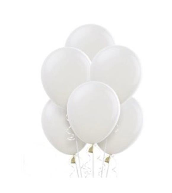 Balonevi Balon 12" Baskı Balonu Beyaz 100 Lü