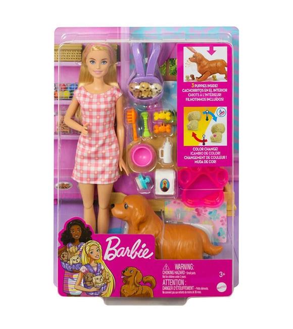 Barbie Ve Yeni Doğan Köpekler Oyun Seti