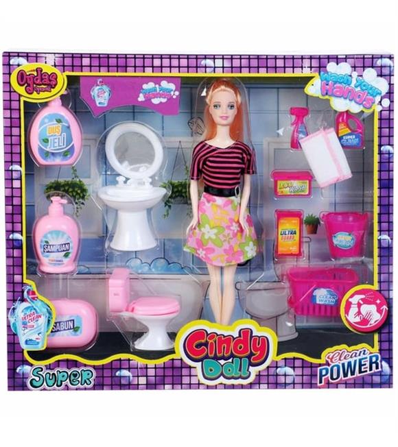 Oydaş Cindy Doll Lavabo Ve Temizlik Setli Bebek_1