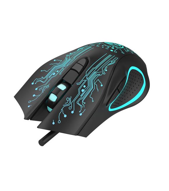 Hytech HY-X8 3200dpı RGB 6 Button  Eagle Siyah Gaming Oyuncu Mouse (1.5 Metre Kablo Uzunluğu)