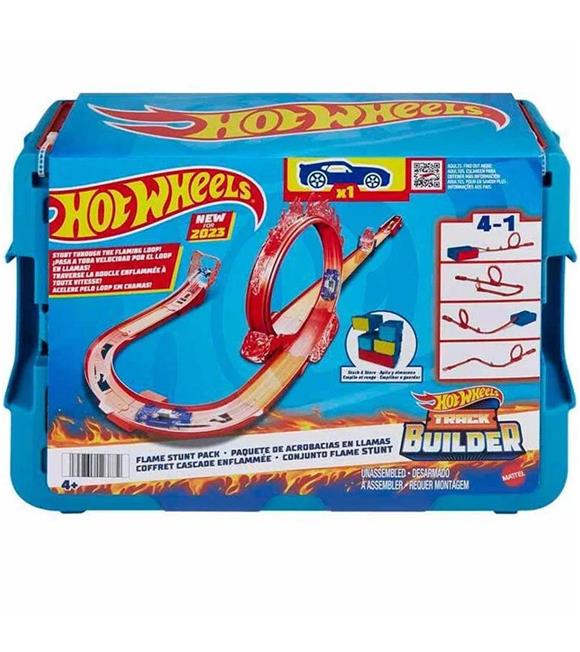 Hot Wheels Track Builder Alev Temalı Akrobasi Seti HMC04