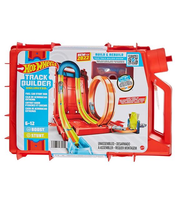 Hot Wheels Track Builder Benzin Bidonu Akrobasi Seti