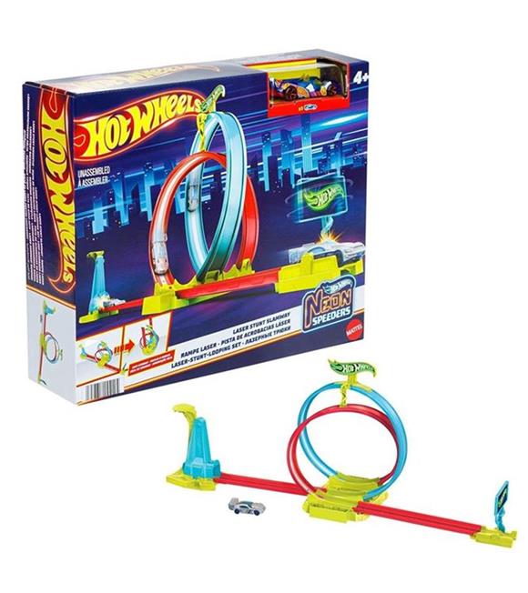 Hot Wheels Neon Yarışlar Çifte Çemberde Yarış Seti MTL-HPC05