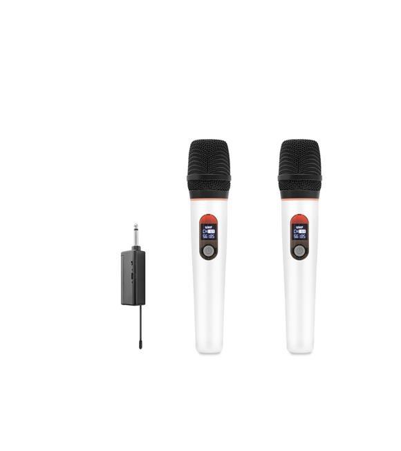 Hadron HDX2791B Beyaz Kablosuz (WIRELESS) 2Lİ Mikrofon