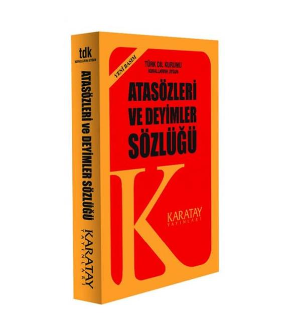 4E Sözlük Atasözleri Ve Deyimler 1.Hamur Plastik Kapak Sarı Karatay Yayınevi