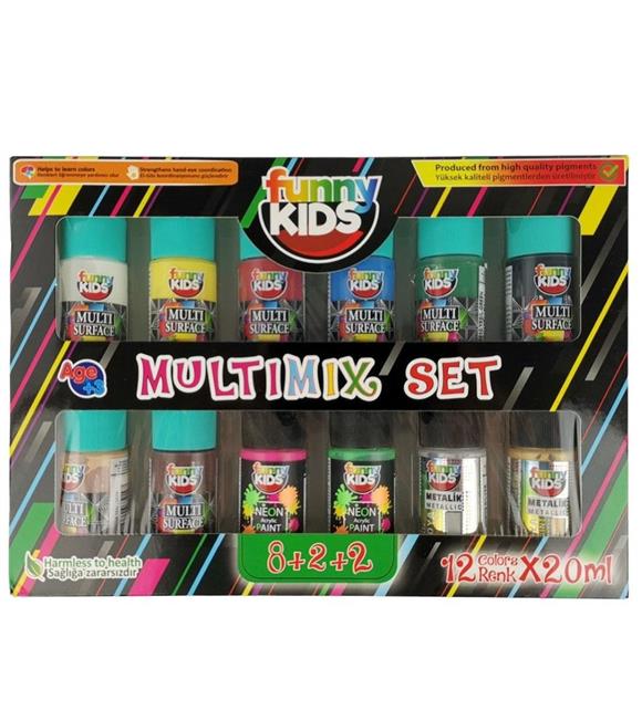 Funny Kids Multımıx 20 ML 12 Li Set 2100