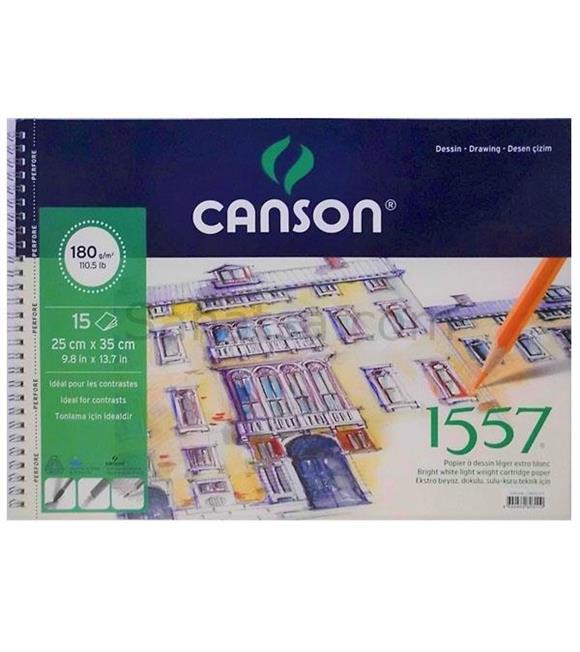 Canson 1557 Resim Ve Çizim Blok 180 GR 25x35 15 YP Resim Defteri