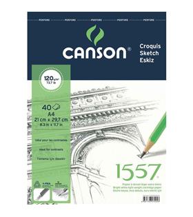 Canson Teknik Resim Defteri Blok Üstten Spiralli 40 YP A4 120 GR FCNS12040A4US