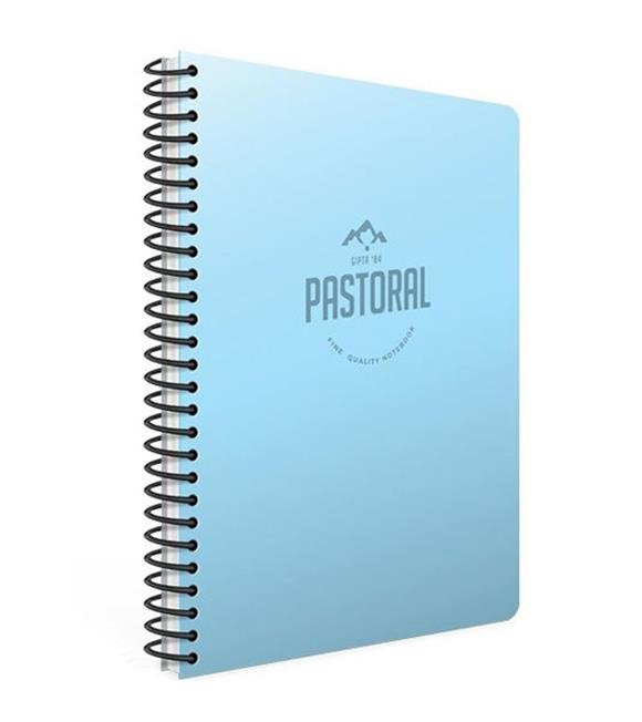 Gıpta Spiralli Plastik Kapak Defter Pastoral A4 96 YP Kare