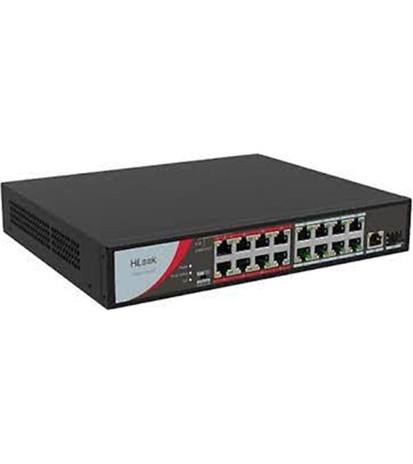 Hilook NS-0318P-130(B) 16 Port 10-100 Poe Switch 1x1000 Mbps RJ45 Port, 1x1000 Mbps SFP