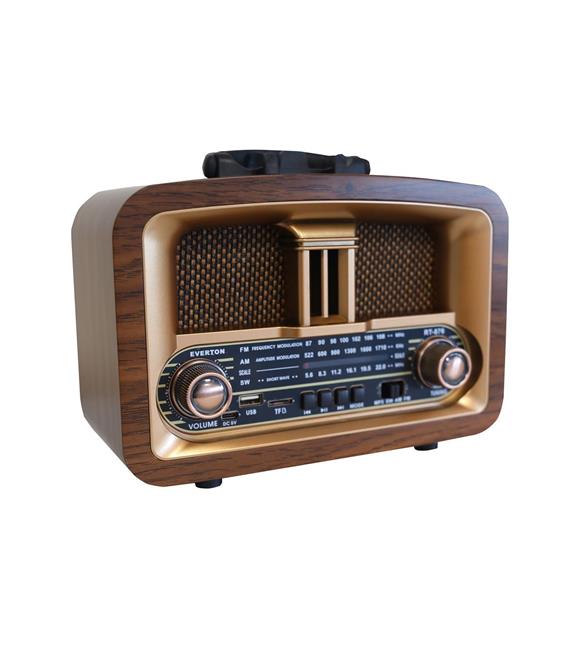 Everton Rt-876 Bluetooth Fm-Usb-Tf-Aux Şarjlı Nostaljik Radyo