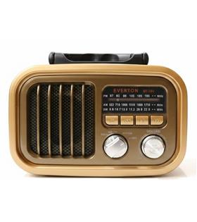 Everton Rt-877 Güneş Enerji Panelli Bluetooth Fm-Usb-Tf-Aux Şarjlı Nostaljik Radyo