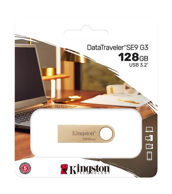 Kingston DTSE9G3-128GB 128GB 220MB-s Metal USB 3.2 Gen 1 DataTraveler SE9 G3 Flash Bellek_1