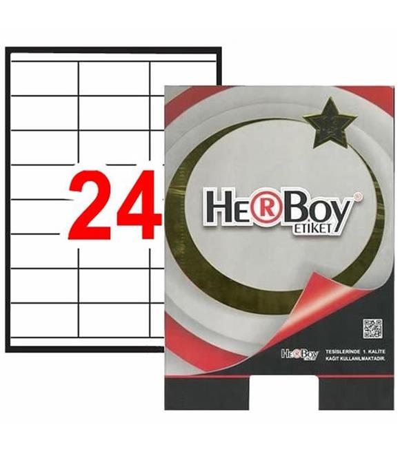 Herboy Laser Etiket 100 YP 70x35 Laser-Copy-Inkjet HB-1324