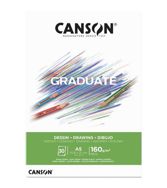 Canson Çizim Bloğu Graduate Dessın Beyaz 30 Syf A5 160 GR