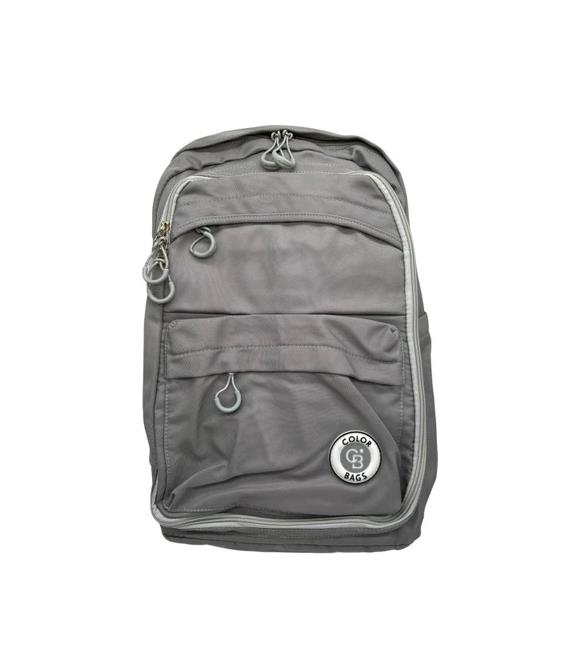 Color Bags Su Geçirmez Okul Çantası B7 Pembe/Gri