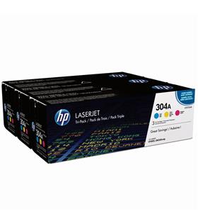 HP 304A Mavi-Kırmızı-Sarı 3lu Takım Toner CF372AM CC531A-CC532A-CC533A