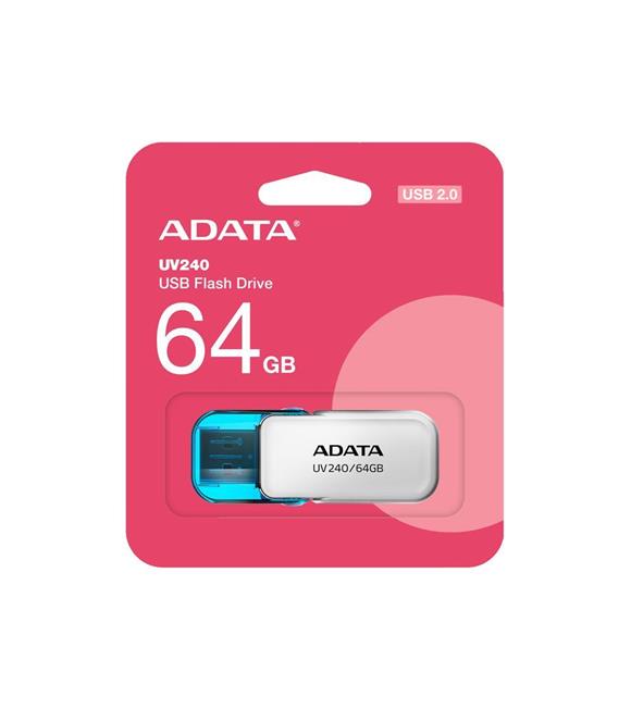 Adata AUV240-64G 64GB USB2.0 Beyaz Flash Bellek_1