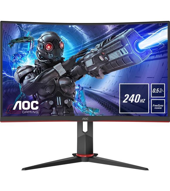 Aoc 27" C27G2ZU-BK 240Hz 0.5 ms (HDMI+Display) FreeSync Full HD Curved Monitör