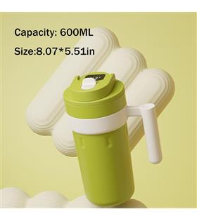 Vagonlife VGN2009 600ml LED Sıcaklık Göstergeli Yeşil Çelik Termos