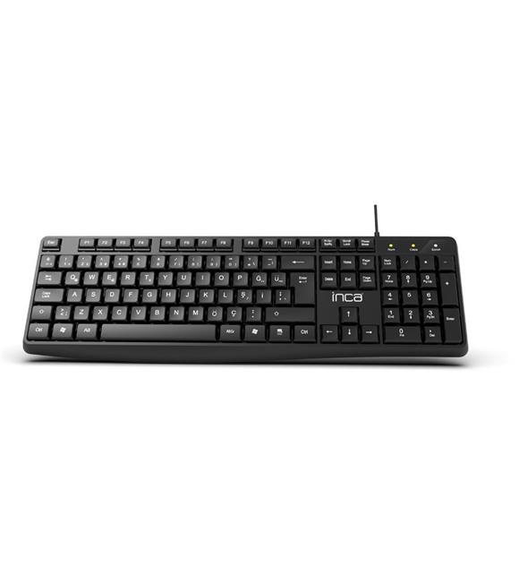 Inca IK-275QU Multimedya Soft Touch Black Keyboard (Kablo Uzunluğu 1,35 mt) (10 Milyon TuşTıklama)