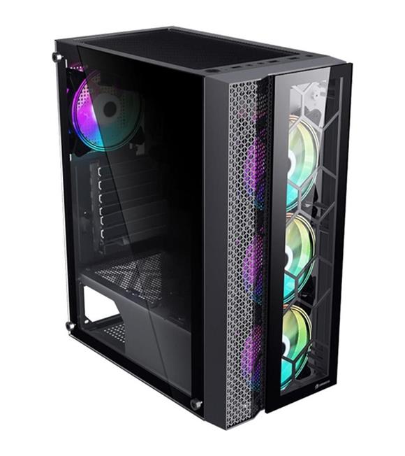 GameBooster GB-F3105B USB 3.0,  ATX Mesh, RGB Fan, Siyah (PSU yok) Gaming Kasa