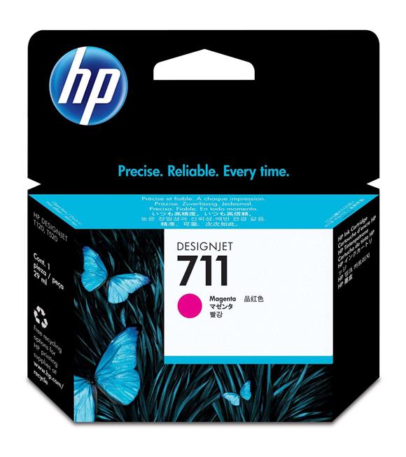 HP 711 Magenta Kırmızı 29ML Plotter Kartuşu CZ131A