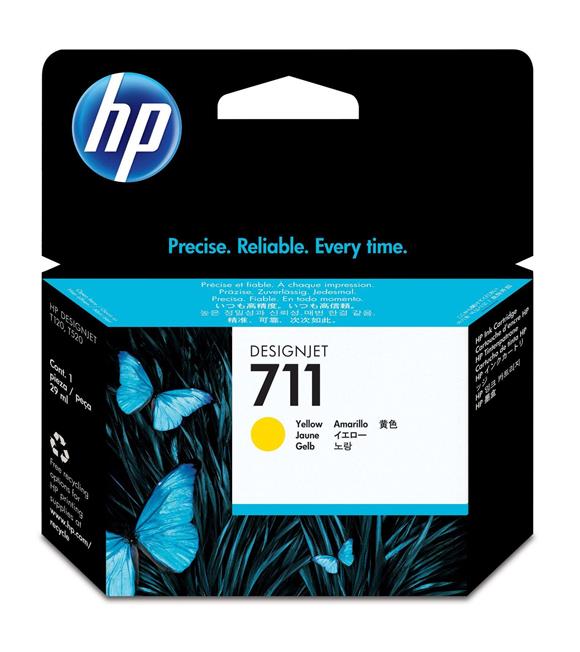 HP 711 Yellow Sarı 29ML Plotter Kartuşu CZ132A