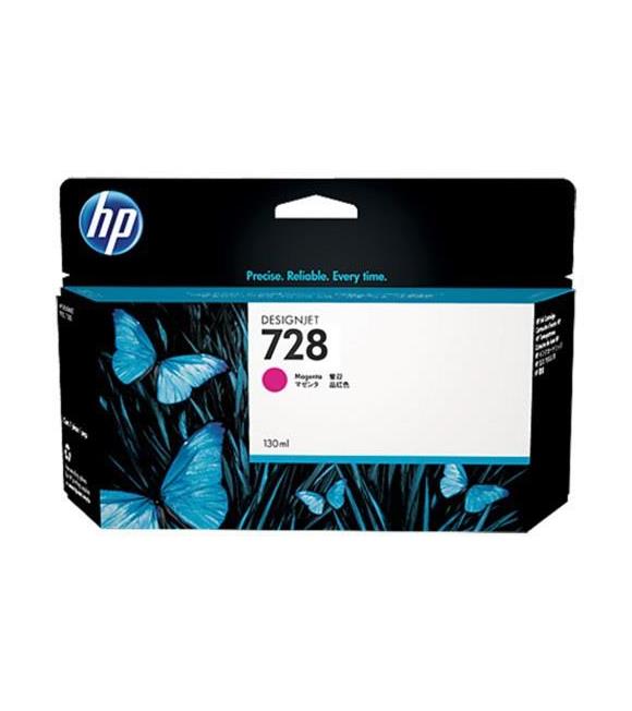 HP 728 Magenta Kırmızı 130ML Plotter Kartuşu F9J66A