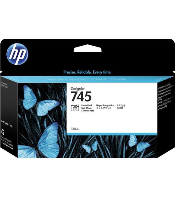 HP 745 Photo Black Fotoğraf Siyah 130ML Plotter Kartuşu F9J98A