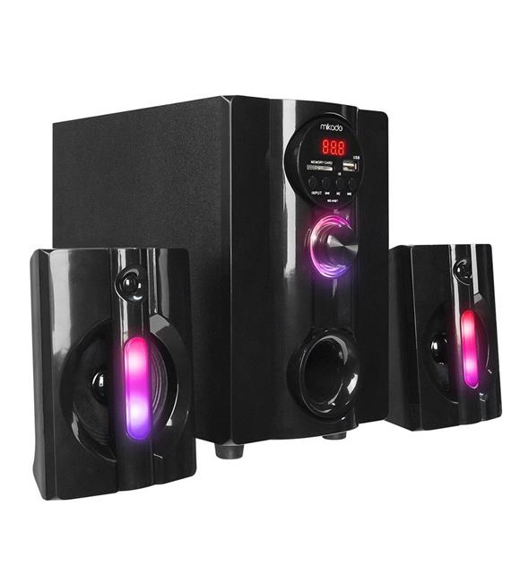 Mikado MD-95BT 2+1 20W Siyah Multimedya FM-BT-SD-USB Speaker Hoparlör Kumandalı