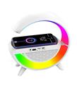 Mikado MD-G111 Beyaz 10W 1800mAh BT-TF-USB-15W Wireless Şarj RGB Işıklı Speaker_1)