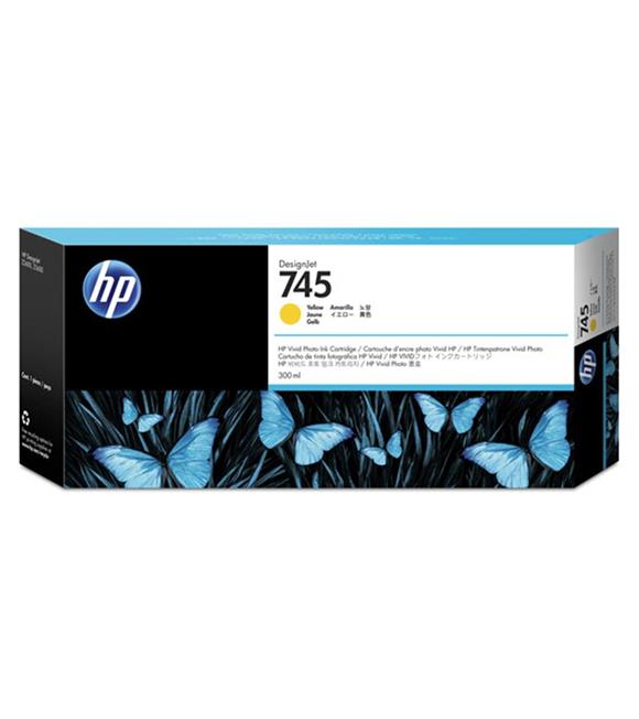 HP 745 Yellow Sarı 300ML Plotter Kartuşu  F9K02A