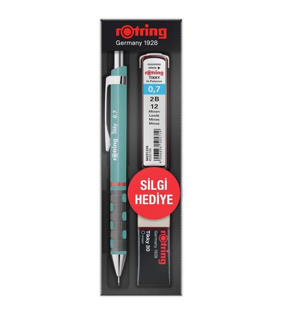 Rotring Okul Seti Tıkky Min Silgi 3 LÜ 0.7 MM Deniz Mavi RO-KK07-07-DNZMAVI