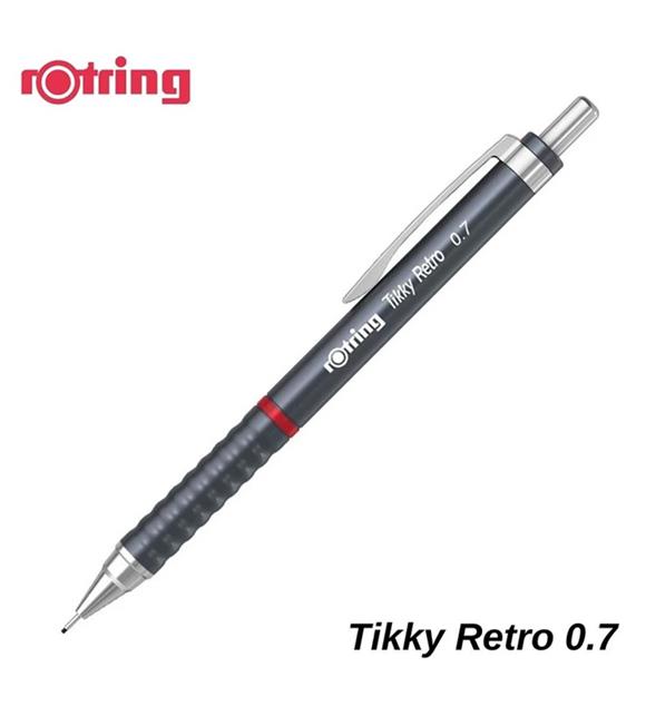 Rotring Versatil Kalem Tıkky Retro Metalik Gri 0.7 MM 2202570