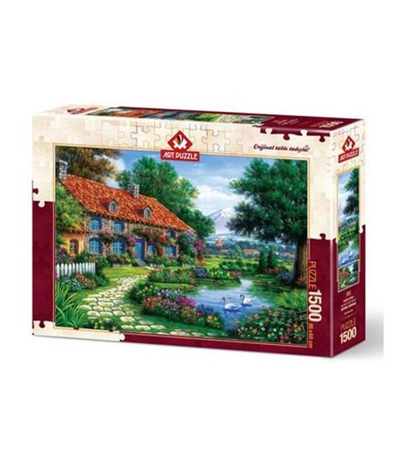 Art Puzzle 1500 Parça Kuğulu Bahçe 4551