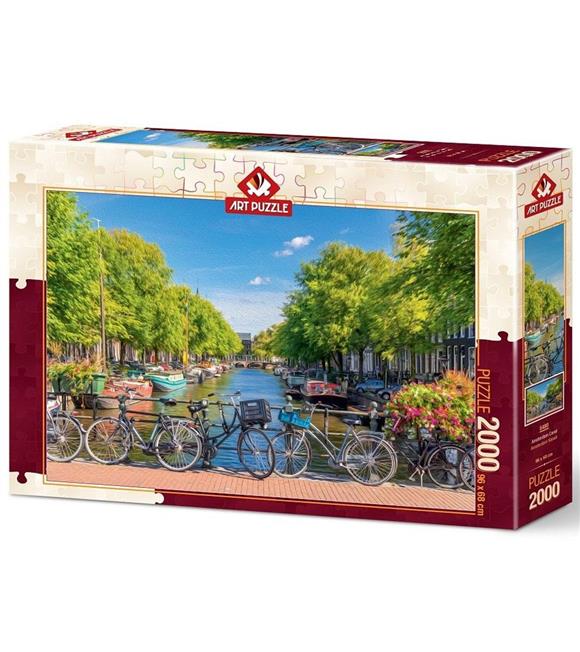 Art Puzzle 2000 Parça Amsterdam Kanalı 5480