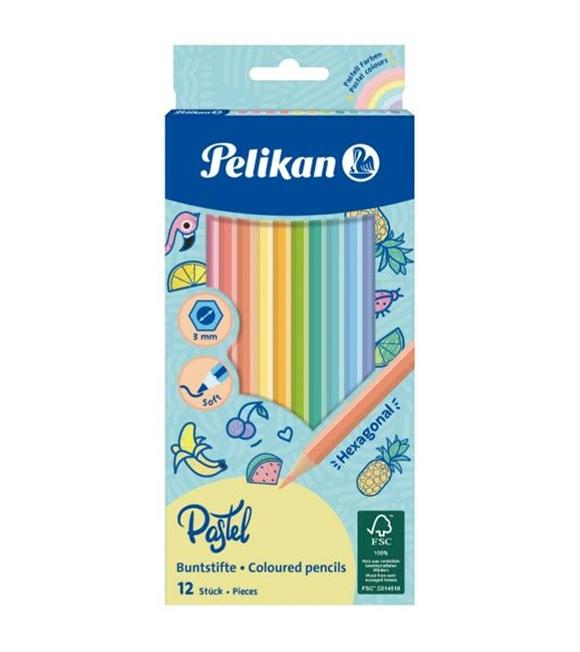 Pelikan Kuru Boya Kalemi Pastel Renkler 12 Li 701143