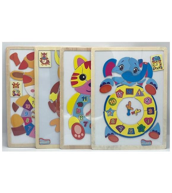 Sino Puzzle Ahşap Manyetik Saat C-805