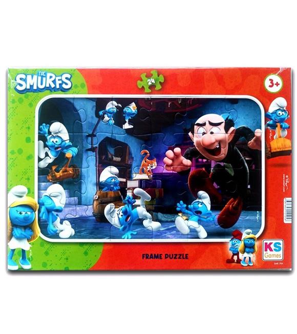 Ks Games Frame Puzzle 24 Şirinler Lisanslı Ürünler SMR704