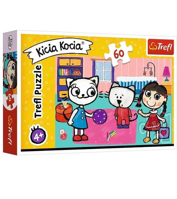 Trefl Puzzle 60 Parça Kıttykıt Wıth Frıends Kicia Kocia 33x22 Cm17343