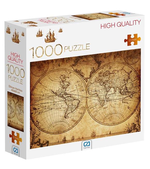 Ca Dünya Haritası 1000 Parça Puzzle 7037