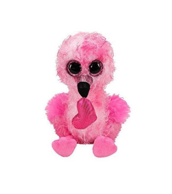 Mega Daınty Flamıngo Wıth Heart Reg Kalpli Flamingo 15 CM Peluş Oyuncak