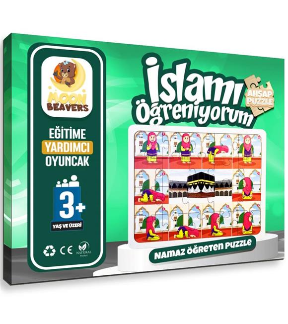 Moon Beavers İslamı Öğreniyorum Puzzle Serisi - 4 Erkek Abdest