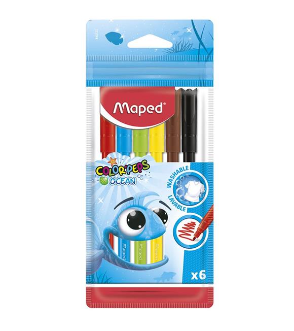 Maped Keçeli Boya Kalemi Ocean 6 Renk 845723