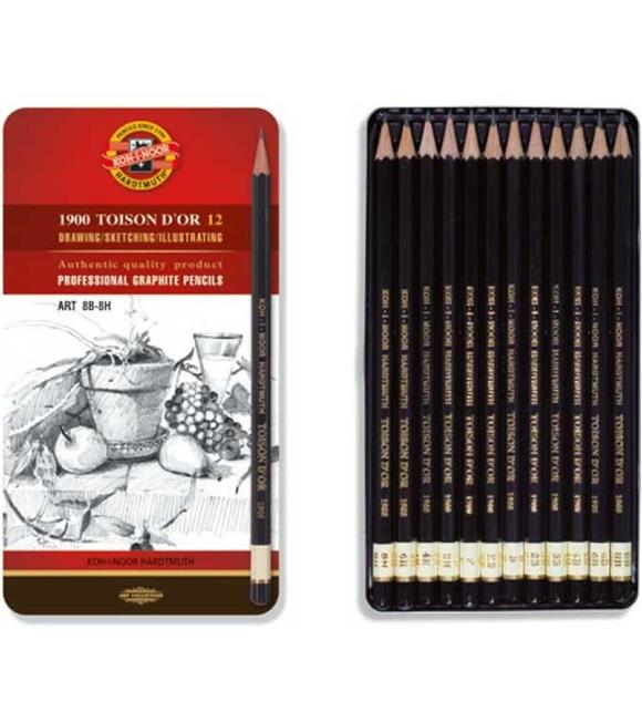 Koh-I Noor Set Of Gaphite Pencils 1902 12