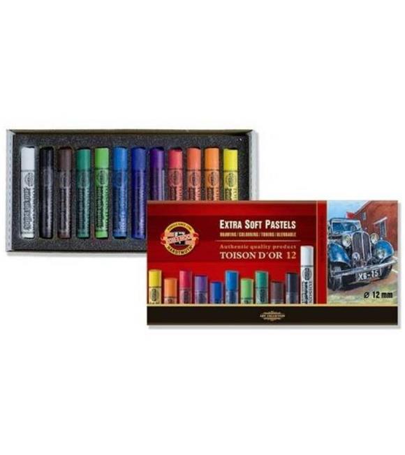 Koh-I Noor Set Extra Soft Dry Chalks 8552 12