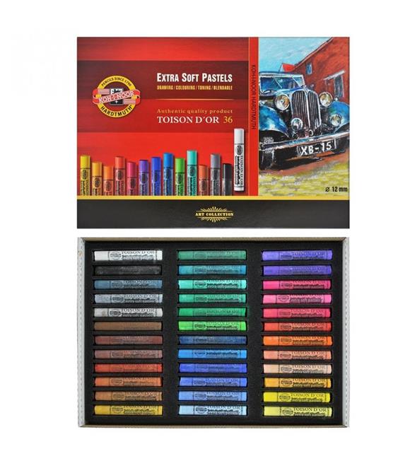 Koh-I Noor Set Extra Soft Dry Chalks 8555 36