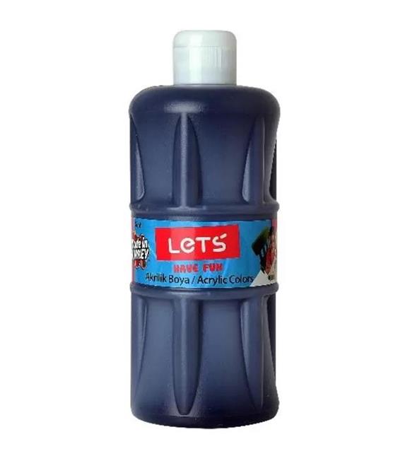 Lets Akrilik Boya 500 ML Siyah L-5309