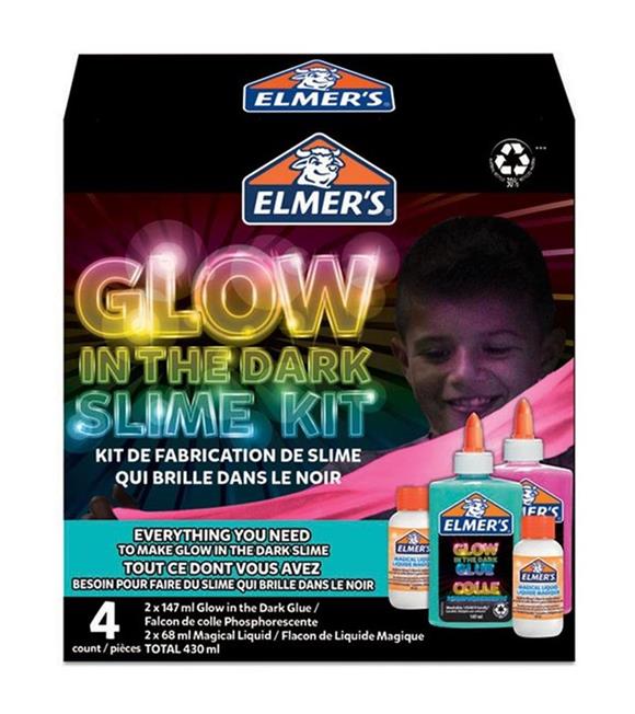 Elmers Karanlıkta Parlayan Yapıştırıcı Slime Set